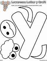 Lowercase Letter y Yak Craft sketch template