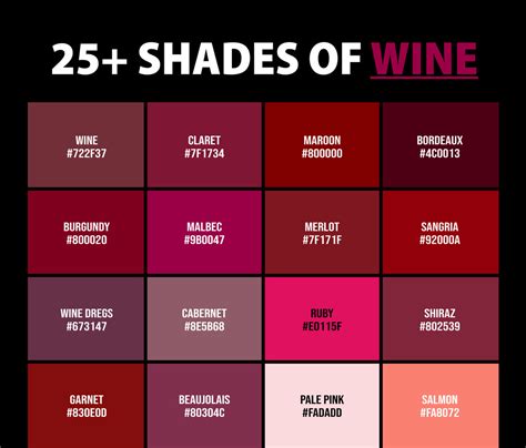 25+ Shades of Wine Color (Names, HEX, RGB & CMYK Codes) – CreativeBooster