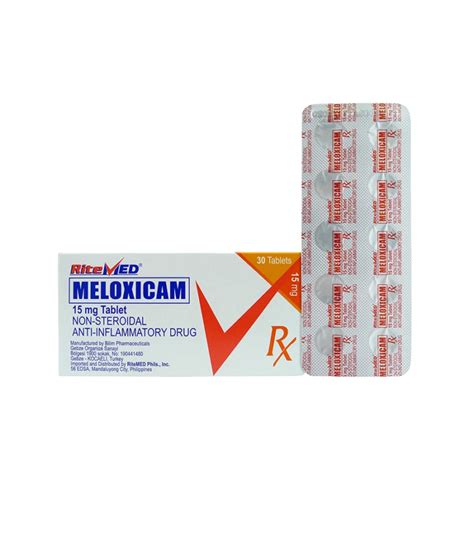 Meloxicam 15mg Tablet – Ritemed Available at Rose Pharmacy.