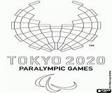 Logo Paralympic Games Tokyo 2020 coloring Page Printable Game sketch template