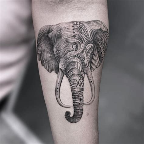 African Elephant Tattoo