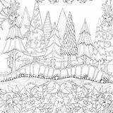 Free Enchanted Forest Coloring Pages At GetDrawings  Free Download sketch template