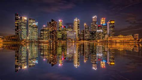 HD wallpaper: singapore 4k screensaver, building exterior, city, reflection | Wallpaper Flare