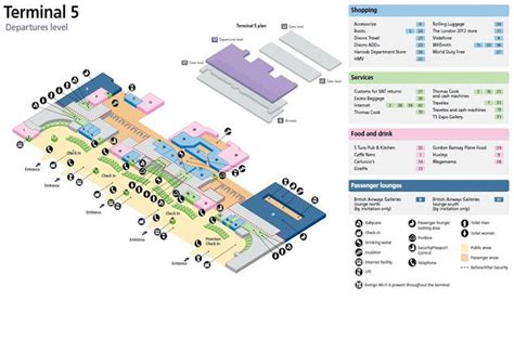 heathrow airport map terminal 5 | Airport map, Airport guide, Heathrow ...