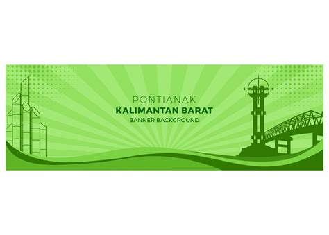 Pontianak Kalimantan Barat Vector Background 29746412 Vector Art at ...