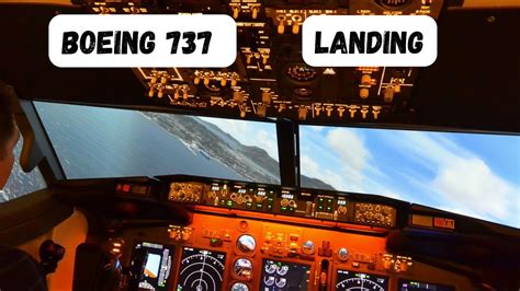 BEST cockpit Landing video BOEING 737 #aviationnation - YouTube