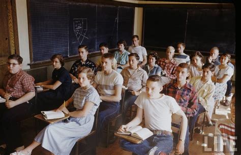 Color Photographs of Students at New Trier High School in 1950 | New ...