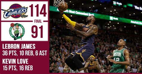 Final Score: Cavs beat Celtics 114-91, take control of No. 1 seed - Fear The Sword