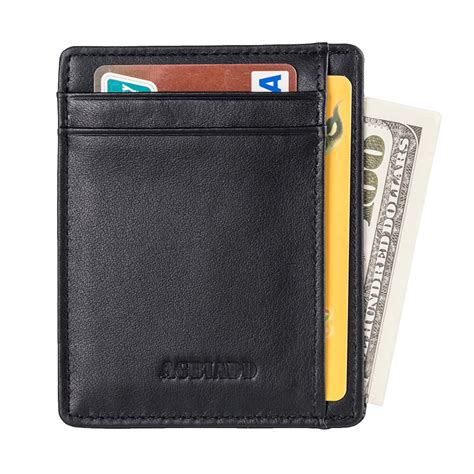 AGBIADD Slim Wallet RFID Front Pocket Wallet Minimalist Secure Thin Credit Card Holder B564 50 ...