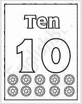 Ten Coloring Page sketch template