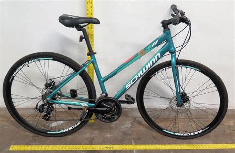 Schwinn 21-Speed Circuit Bike, Shimano Hybrid Women's 700 CL, Teal - Oahu Auctions