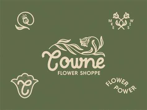 Towne Flower Shoppe by Alexa | Studio Heist on Dribbble