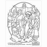 Lds Resurrection Coloring Pages sketch template