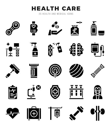 Premium Vector | HEALTH CARE icons set Vector illustration