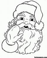 Santa Face Coloring Page  Home sketch template