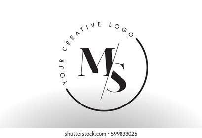 Ms Letter Logo Design Creative Intersected Stock Vector (Royalty Free ...