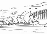 Sydney Opera House sketch template