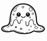 Cute Slime Printable coloring Page  Download Print Or Color Online sketch template