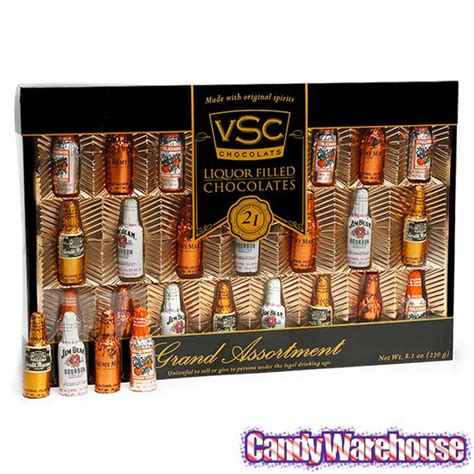 Grand Assortment Chocolate Liquor Bottles: 8.1-Ounce Gift Box | Chocolate liquor, Online candy ...