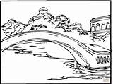 Mackinac Bridge Coloring Page Pages sketch template