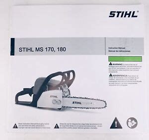 Stihl MS170 MS180 Instruction Owner's Manual | eBay