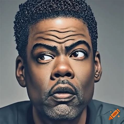 Chris rock performing stand-up comedy on Craiyon