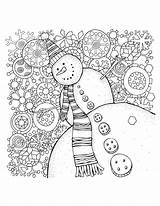 Winter Snowman Coloring Pages & Book For Kids sketch template