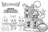 Pj Masks Christmas Coloring Pages sketch template