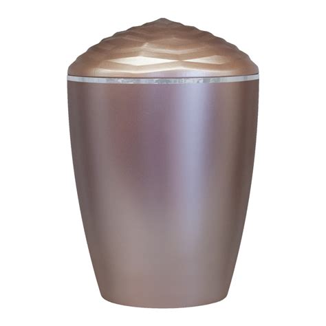 Forest Silver Band Bio Cremation Urn – Taupe – CremationUrnsDirect
