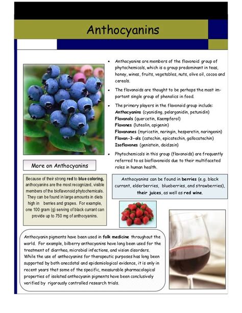 Health benefits of anthocyanins