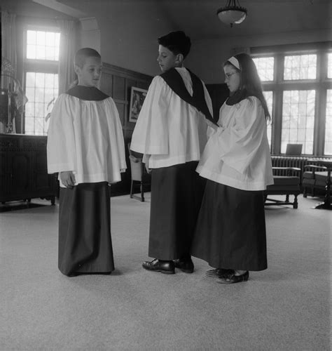 First Methodist Church Junior Choir Members in New Robes, April 1964 ...