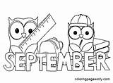 September Printable Coloring Page  Free Pages sketch template