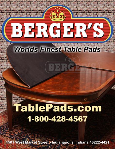 Custom Table Pads – Berger's Table Pads