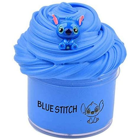 JoyX Newest Blue Stitch Slime,Butter Slime for Boys and Girls,Super Soft and Non-Sticky(7OZ ...