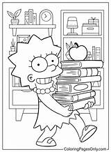 95 Simpsons Coloring Pages  ColoringPagesOnlycom sketch template
