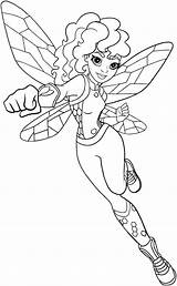 Bumblebee DC Superhero Girls coloring Page sketch template