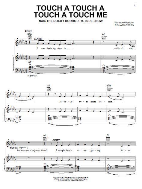 Touch A Touch A Touch A Touch Me | Sheet Music Direct