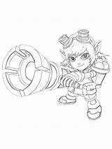 League Of Legends Tristana coloring Page sketch template