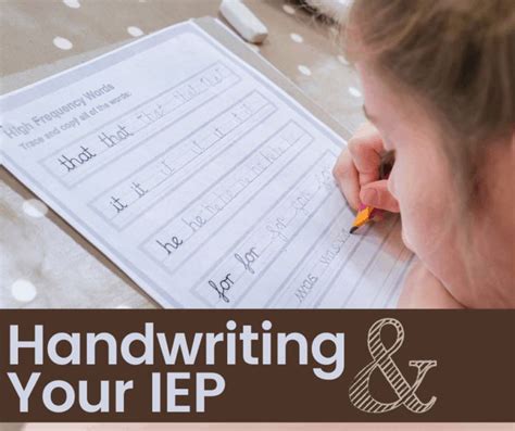 30 Measurable IEP Goals for Handwriting, including OT, Fine Motor and ...