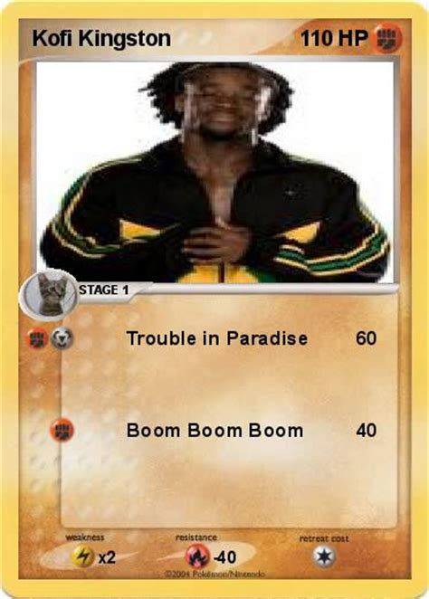 Pokémon Kofi Kingston 8 8 - Trouble in Paradise - My Pokemon Card