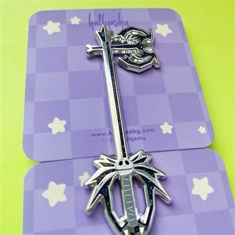 Kingdom Hearts Halloween Town Pumpkinhead Keyblade Enamel Pin - Etsy