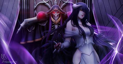 HD wallpaper: Anime, Overlord, Ainz Ooal Gown, Albedo (Overlord) | Wallpaper Flare