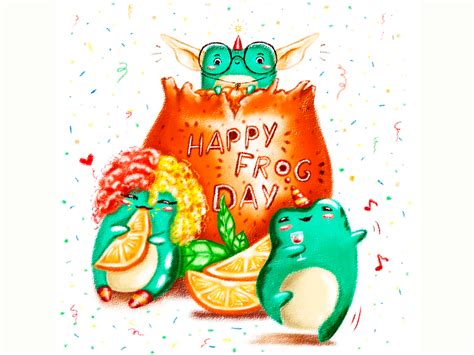 Frog Day by Anastasia Rubtsova on Dribbble