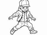 Hip Hop Dance Coloring Sheet  Page sketch template