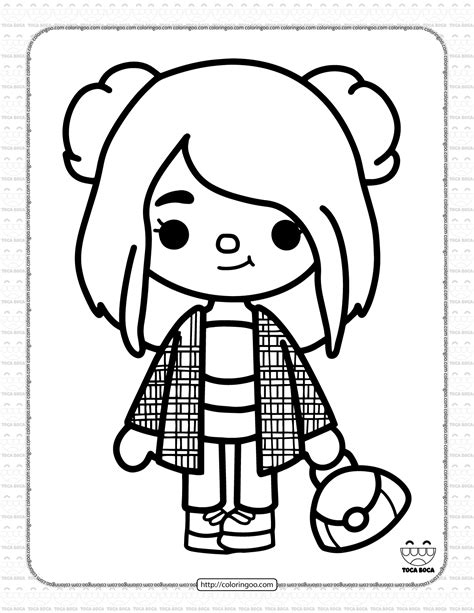 Toca Life Coloring Pages 8 | Páginas para colorear lindas, Páginas para colorear, Dibujos fáciles