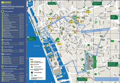 Liverpool visitor map - Ontheworldmap.com