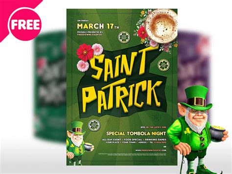 Saint Patricks Day Free Flyer Template PSD | free psd | UI Download