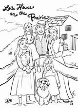 Little House On The Prairie Coloring Page Instant Download  Etsy sketch template