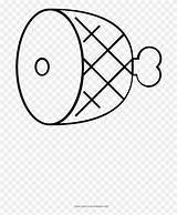 Ham Coloring Page  Line Art Clipart 5585389 PinClipart sketch template