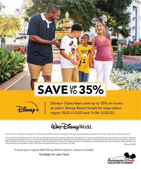 Walt Disney World Vacation Offer - The Magic For Less Travel